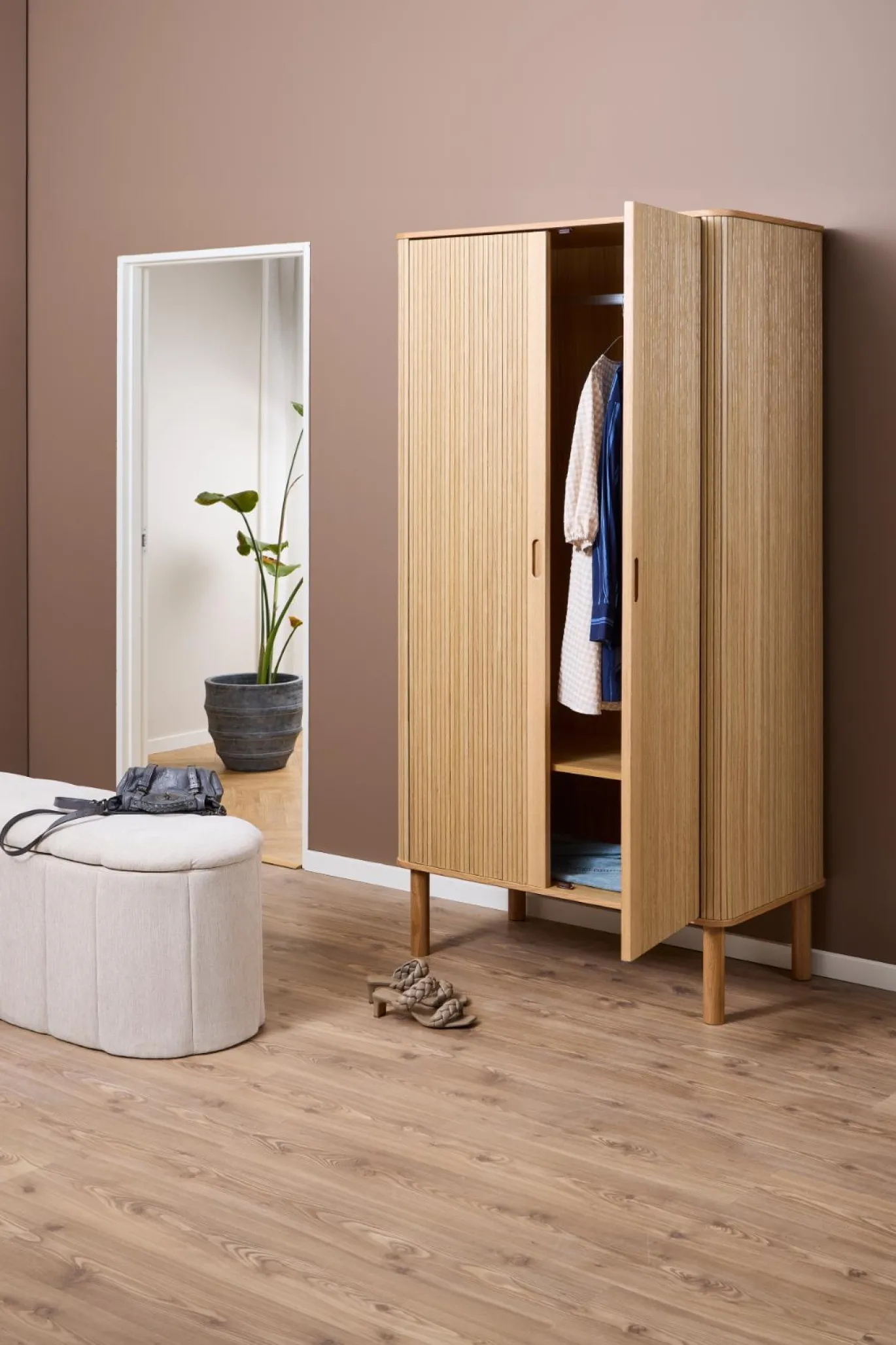 Kledingkast Rustam Naturel - Giga Living