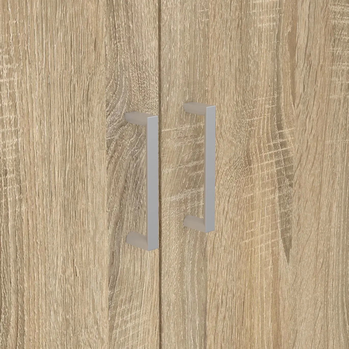 Kledingkast Space Naturel 4-deurs + 3-lades - Giga Living