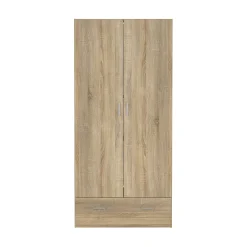 Kledingkast Space Naturel 2-deurs + 1-lade - Giga Living