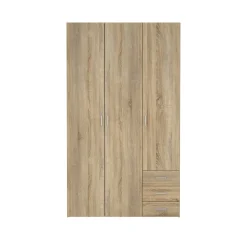 Kledingkast Space Naturel 3-deurs + 3-lades - Giga Living