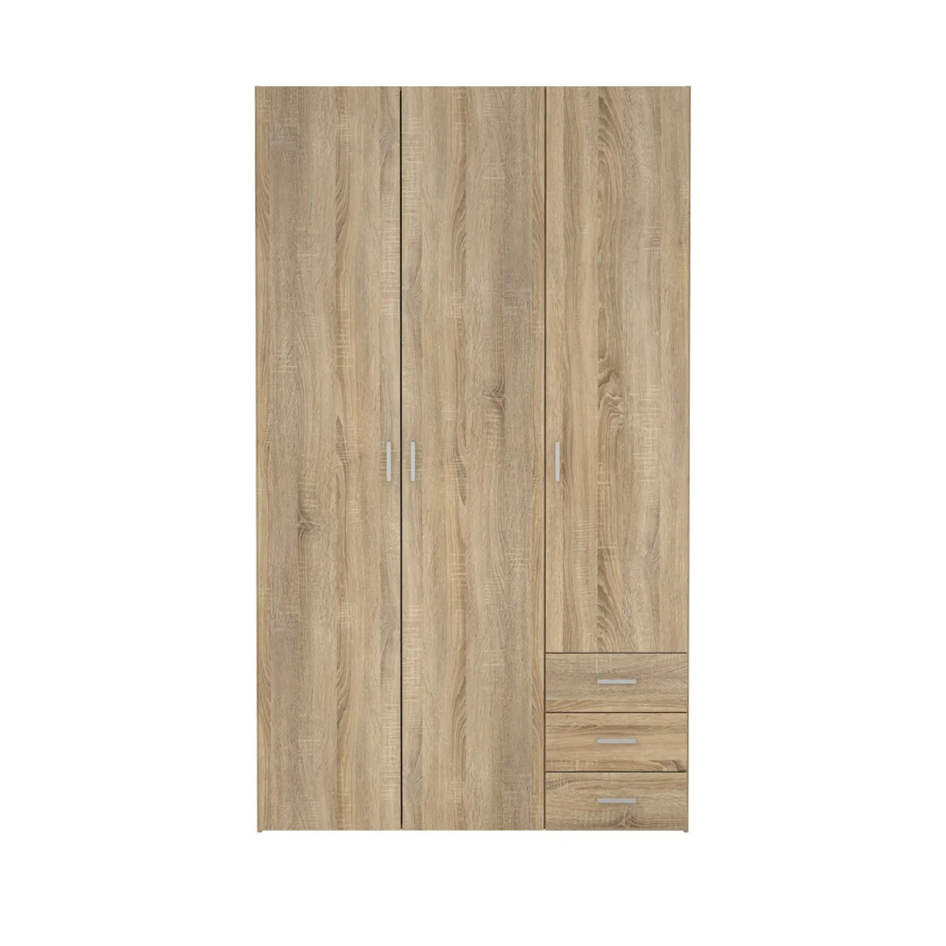 Kledingkast Space Naturel 3-deurs + 3-lades - Giga Living