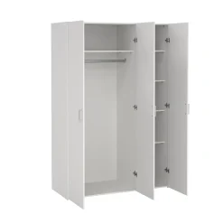 Kledingkast Space Wit 3-deurs - Giga Living