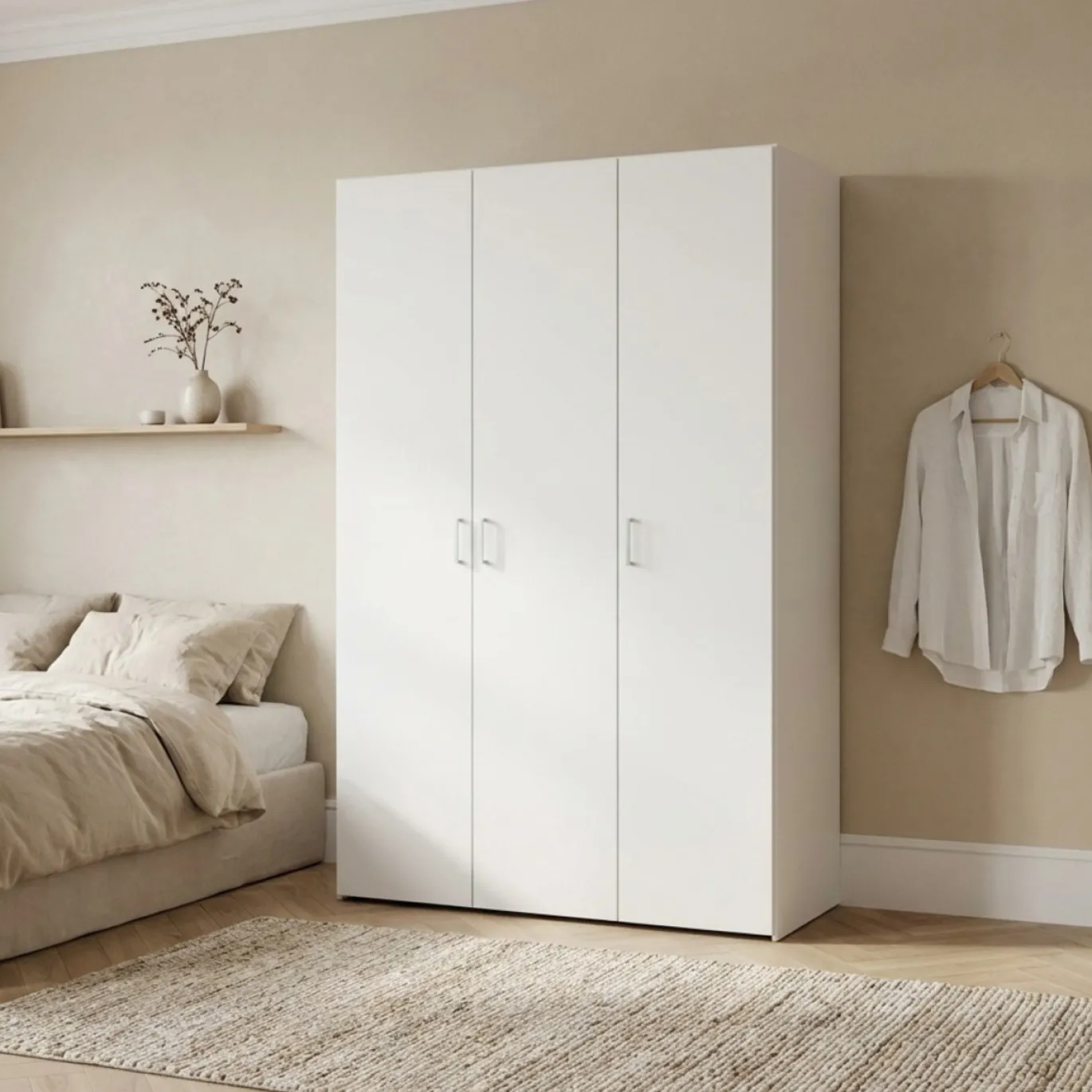 Kledingkast Space Wit 3-deurs - Giga Living