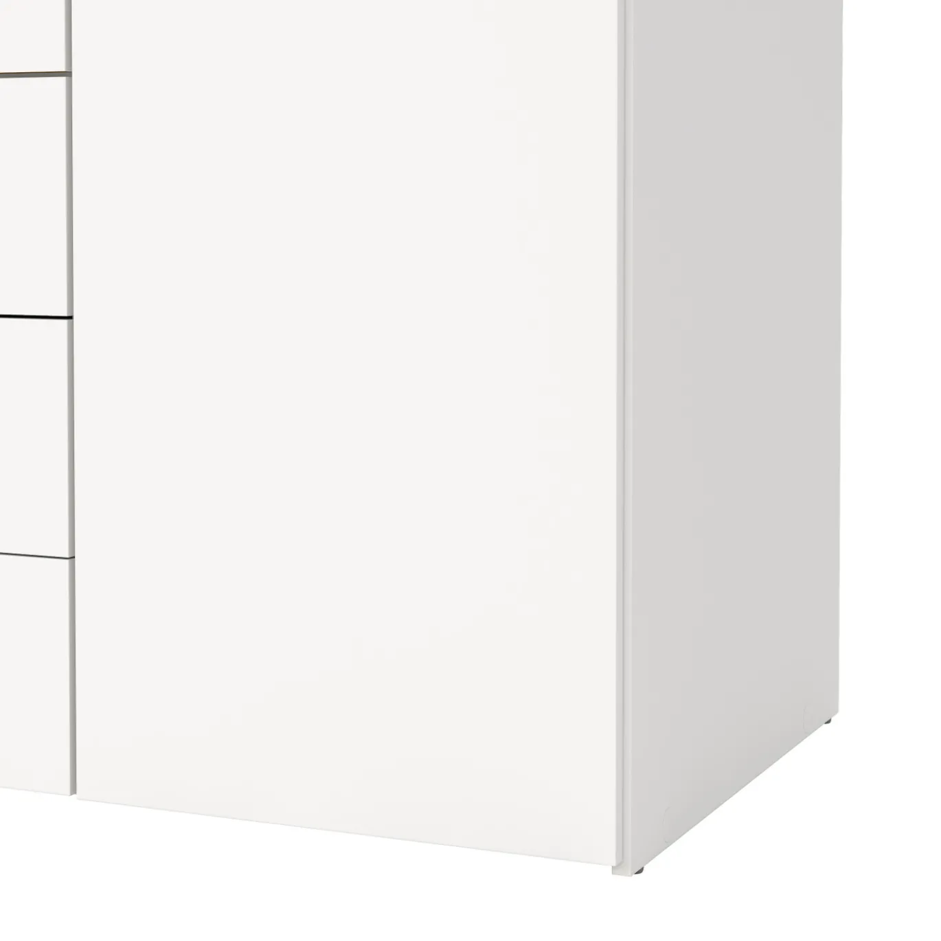 Kledingkast Space Wit 4-deurs + 3-lades - Giga Living