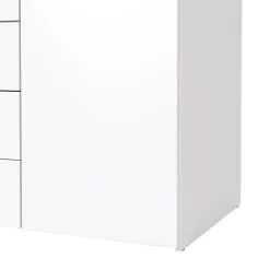 Kledingkast Space Wit Hoogglans 4-deurs + 3-lades - Giga Living
