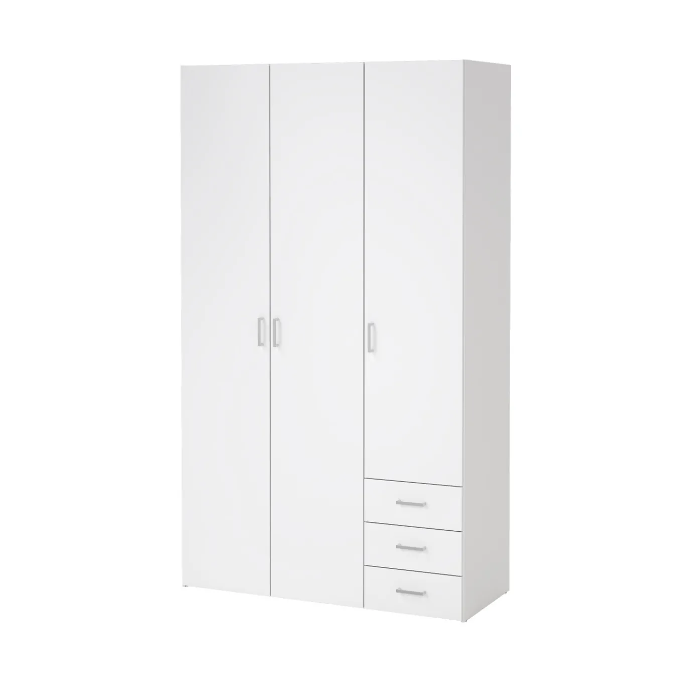 Kledingkast Space Wit Hoogglans 3-deurs + 3-lades - Giga Living