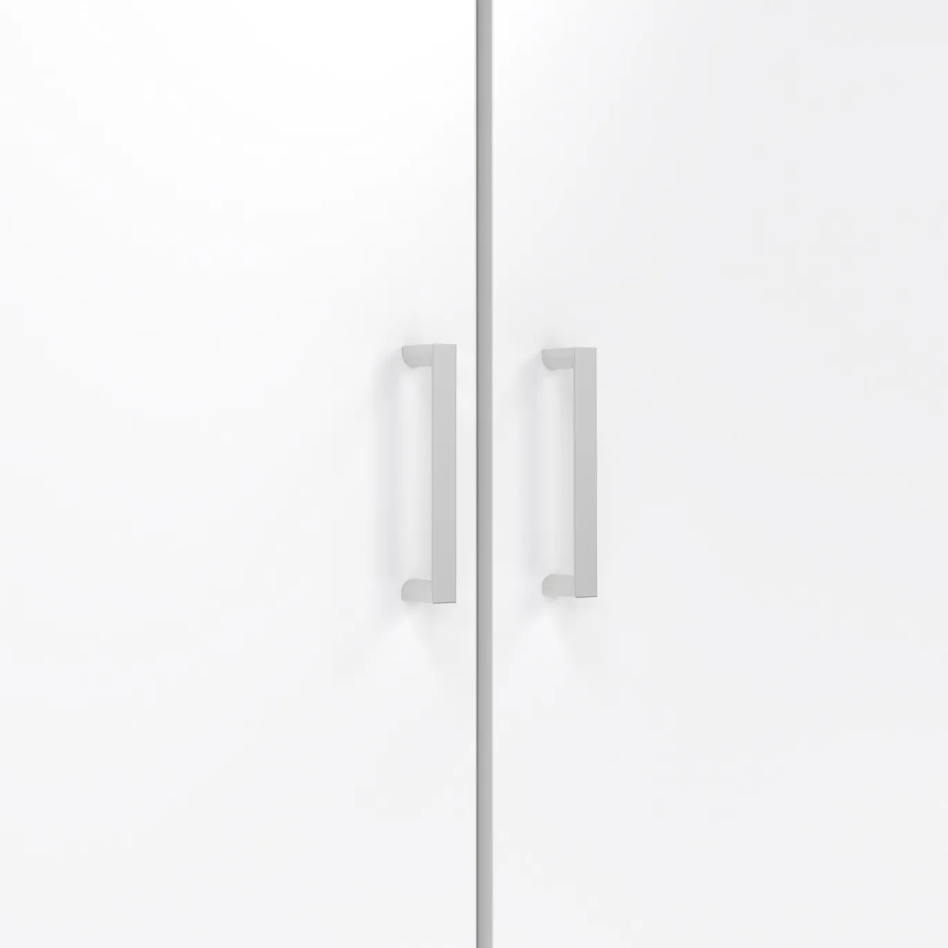 Kledingkast Space Wit Hoogglans 2-deurs + 3-lades - Giga Living