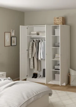 Kledingkast Viggo 3-Deurs Wit - Giga Living
