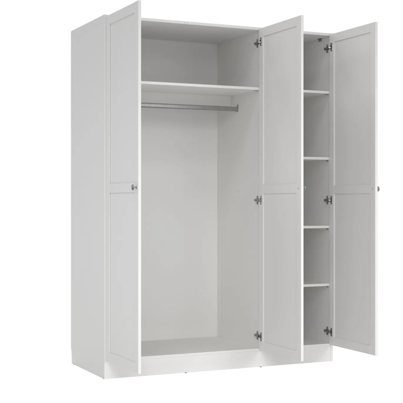 Kledingkast Viggo 3-Deurs Wit - Giga Living
