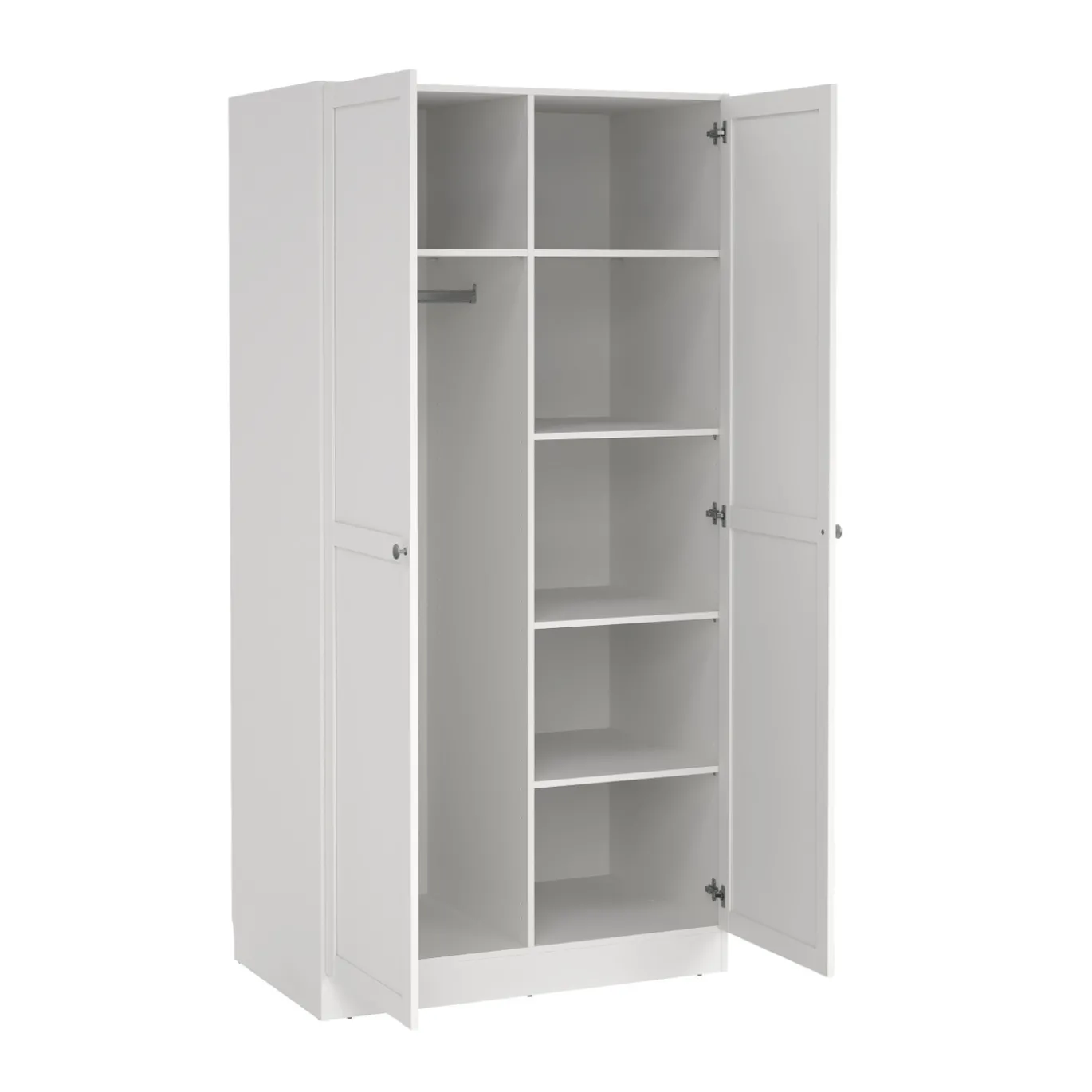 Kledingkast Viggo 2-Deurs Wit - Giga Living