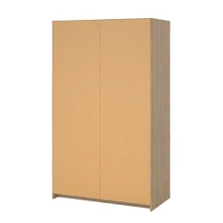 Kledingkast Ylva met 1 Schuifdeur + 1 deur + 3 lades Hickory - Giga Living