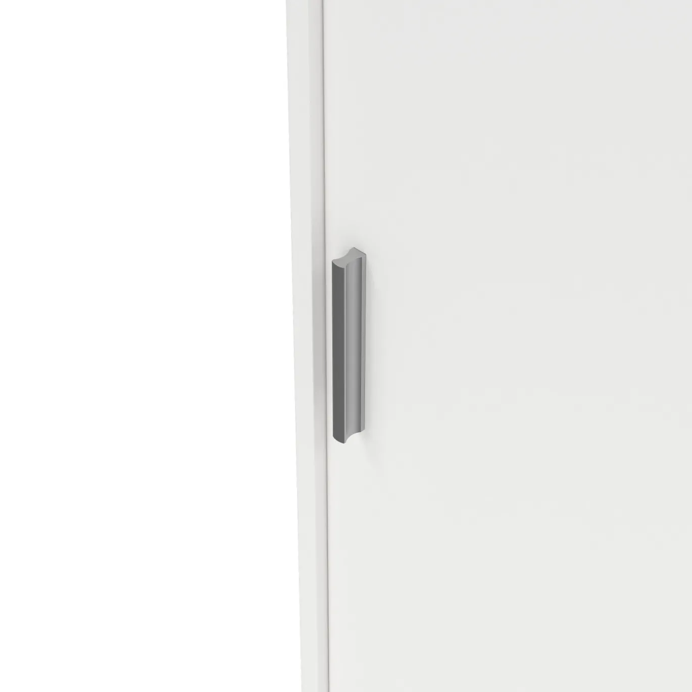 Kledingkast Ylva met 2 schuifdeuren + 1 deur + 3 lades Wit - Giga Living