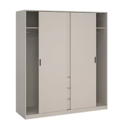 Kledingkast Ylva 2 Schuifdeuren + 1 deur + 3 Lades Cashmere - Giga Living