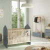 Kledingrek Esteban 2L Khaki Groen/wit Wax - Giga Meubel