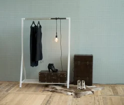 Kledingrek Norvik Wit 165cm - Giga Living