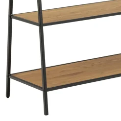 Kledingrek Varven Frame Steel Mat Zwart/Naturel - Giga Living