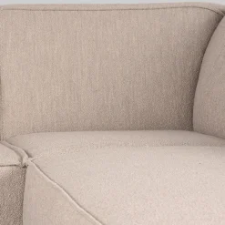 LABEL51 Bank Kay Naturel Bouclé 2,5-Zits + Ottomane Rechts