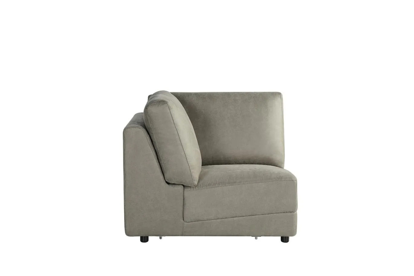 LABEL51 Bank Tivoli Hoekelement Taupe Micro Suede