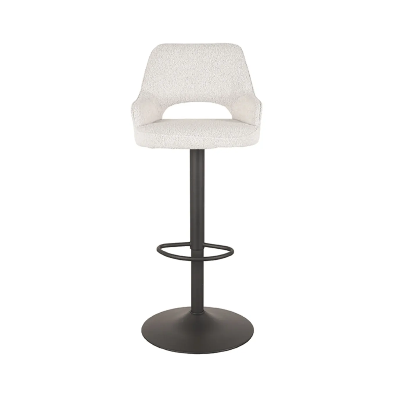 LABEL51 Barkruk Fer Wit Bouclé