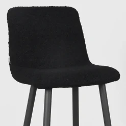 LABEL51 Barkruk Jep Zwart Teddy Zithoogte 78