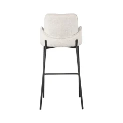 LABEL51 Barkruk Joni Crème Fluweel Zithoogte 78cm