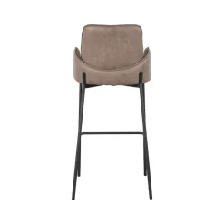 LABEL51 Barkruk Joni Taupe Micro Suède Zithoogte 78cm
