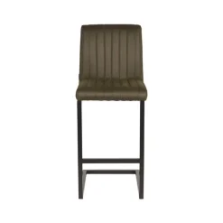 LABEL51 Barkruk Milo Army green Microfiber