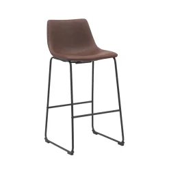 LABEL51 Barkruk Risto PU-Leer Bruin