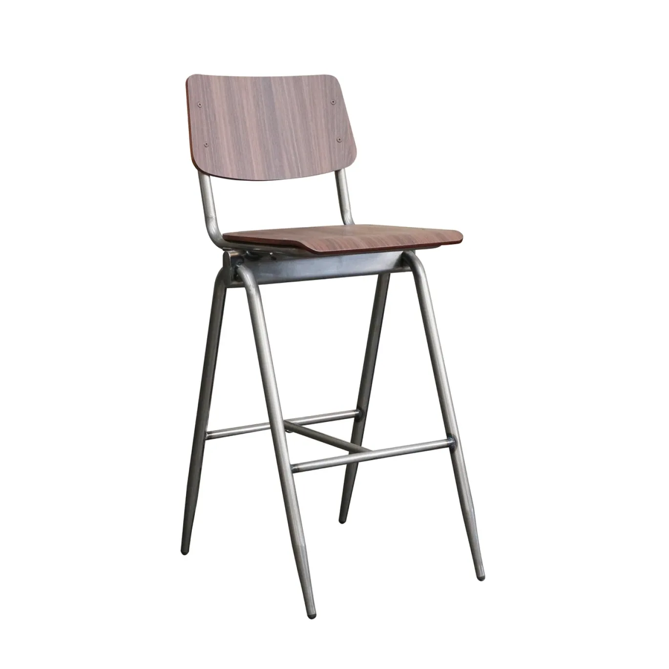 LABEL51 Barkruk Solid Donkerbruin