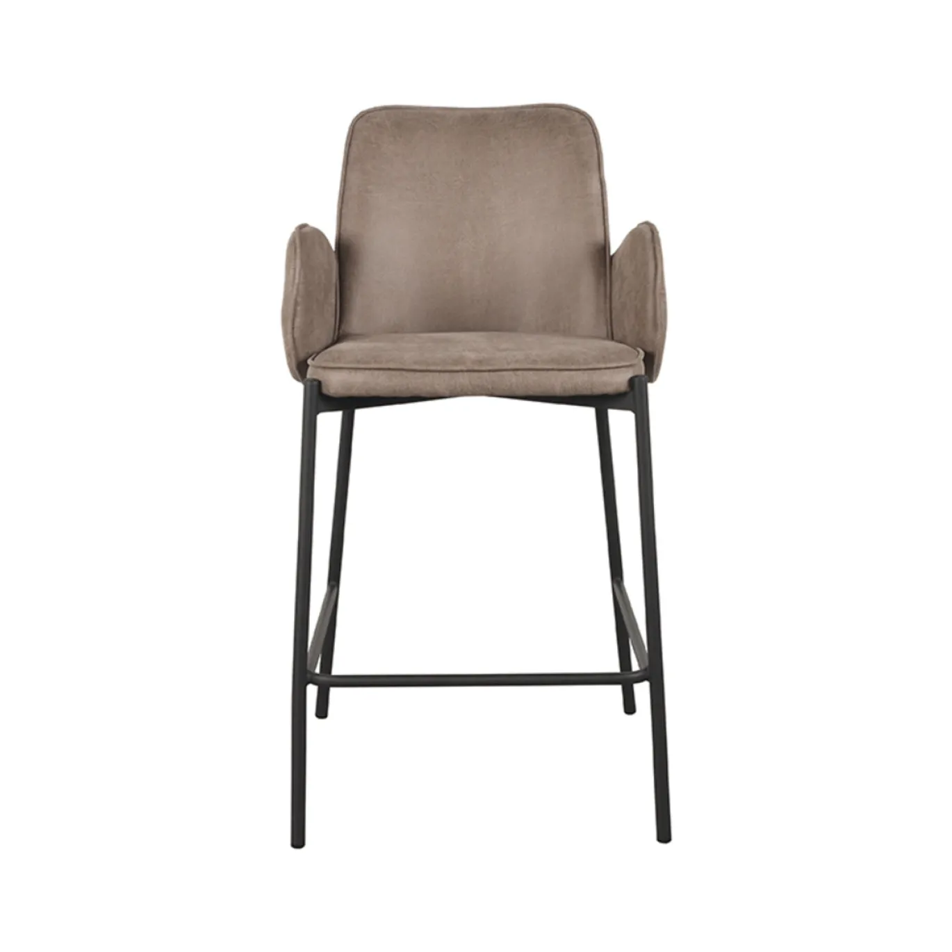 LABEL51 Barstoel Joni Taupe Micro Suède Zithoogte 65cm