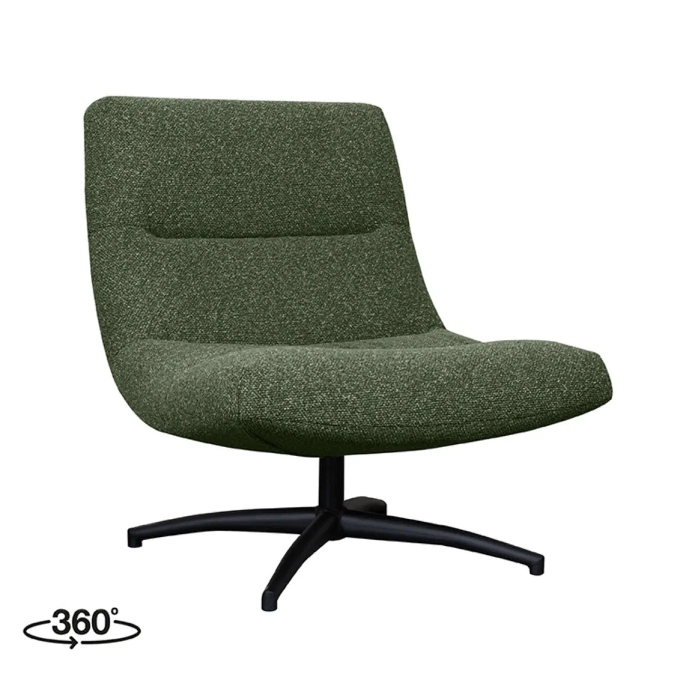 LABEL51 Draaifauteuil Calix Bouclé Forest