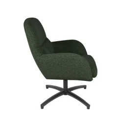 LABEL51 Draaifauteuil Chill Zone Bouclé Forest/Zwart