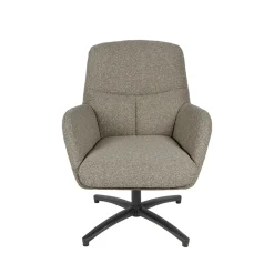 LABEL51 Draaifauteuil Chill Zone Bouclé Mushroom/Zwart