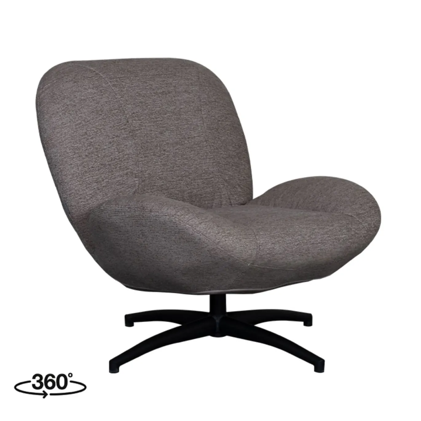 LABEL51 Draaifauteuil Clayton Canyon Grijs