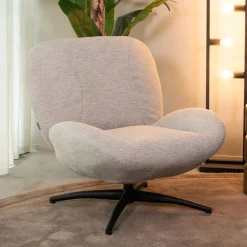 LABEL51 Draaifauteuil Clayton Canyon Grijs