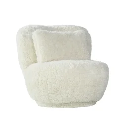 LABEL51 Draaifauteuil Doodle Fluffy Crème