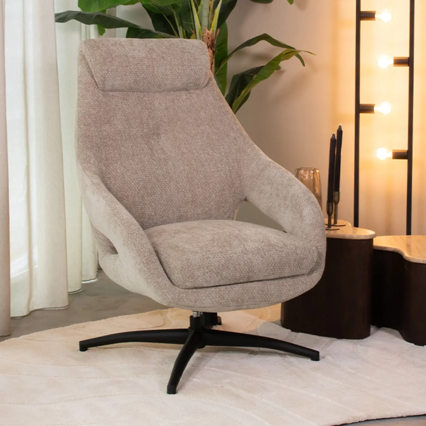 LABEL51 Draaifauteuil Maxwell Elite Clay