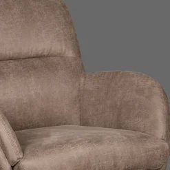 LABEL51 Draaifauteuil Moss Taupe Micro Suede