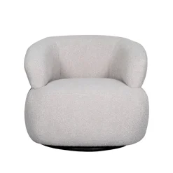 LABEL51 Draaifauteuil Valenza Naturel/Zwart