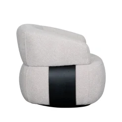 LABEL51 Draaifauteuil Valenza Naturel/Zwart