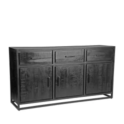 LABEL51 Dressoir Chili Zwart Mangohout