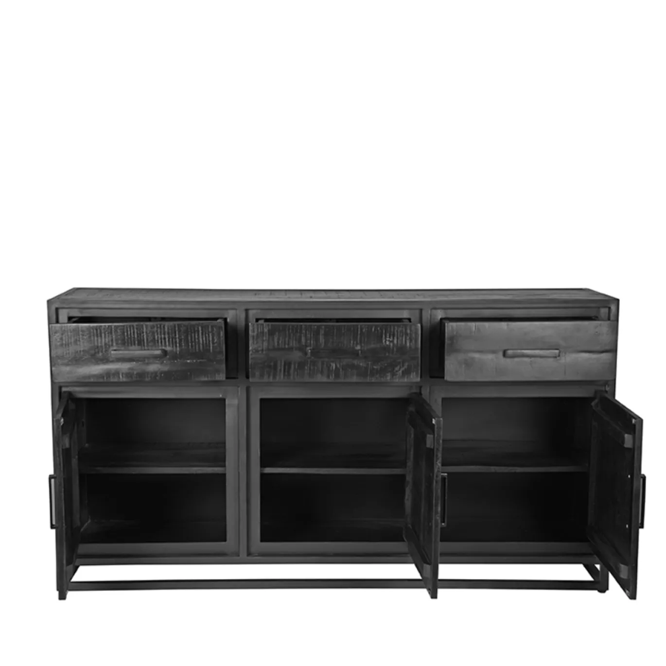 LABEL51 Dressoir Chili Zwart Mangohout