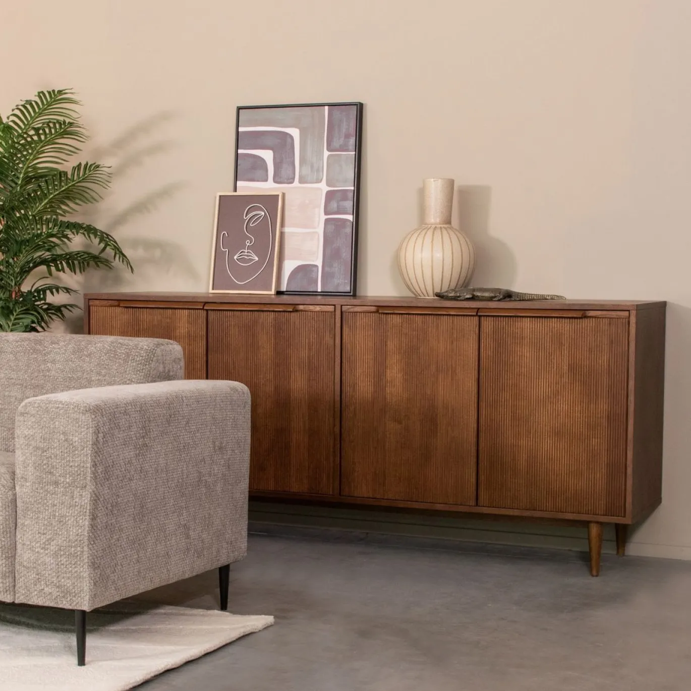 LABEL51 Dressoir Jule Bruin Eiken