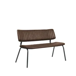 LABEL51 Eetkamerbank Gusto PU-Leer Bruin