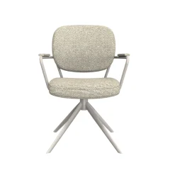 LABEL51 Eetkamerstoel Basel Bouclé Naturel/Taupe