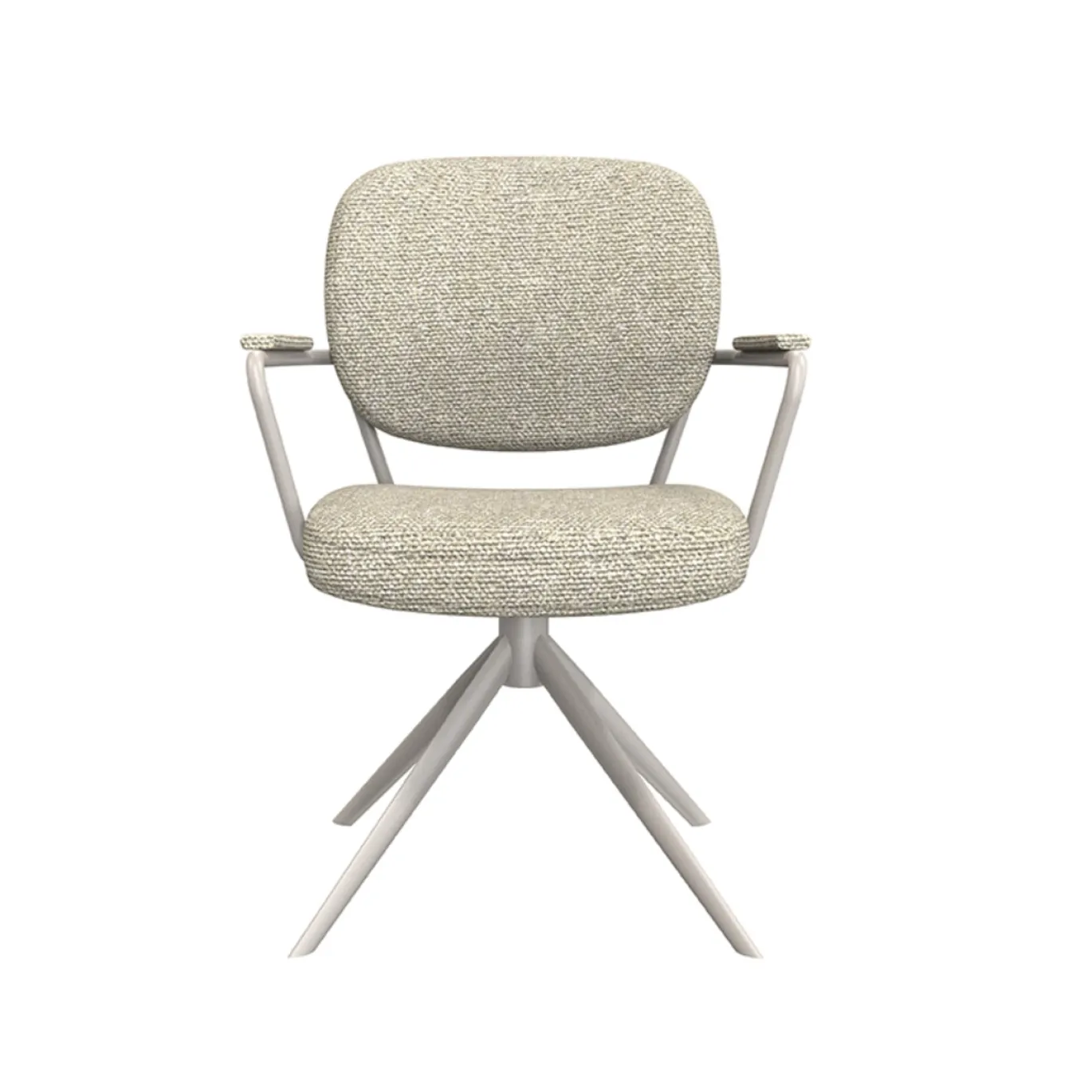 LABEL51 Eetkamerstoel Basel Bouclé Naturel/Taupe