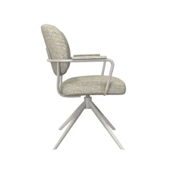 LABEL51 Eetkamerstoel Basel Bouclé Naturel/Taupe