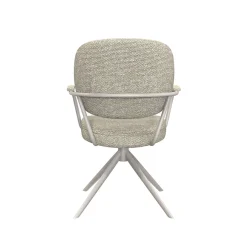 LABEL51 Eetkamerstoel Basel Bouclé Naturel/Taupe