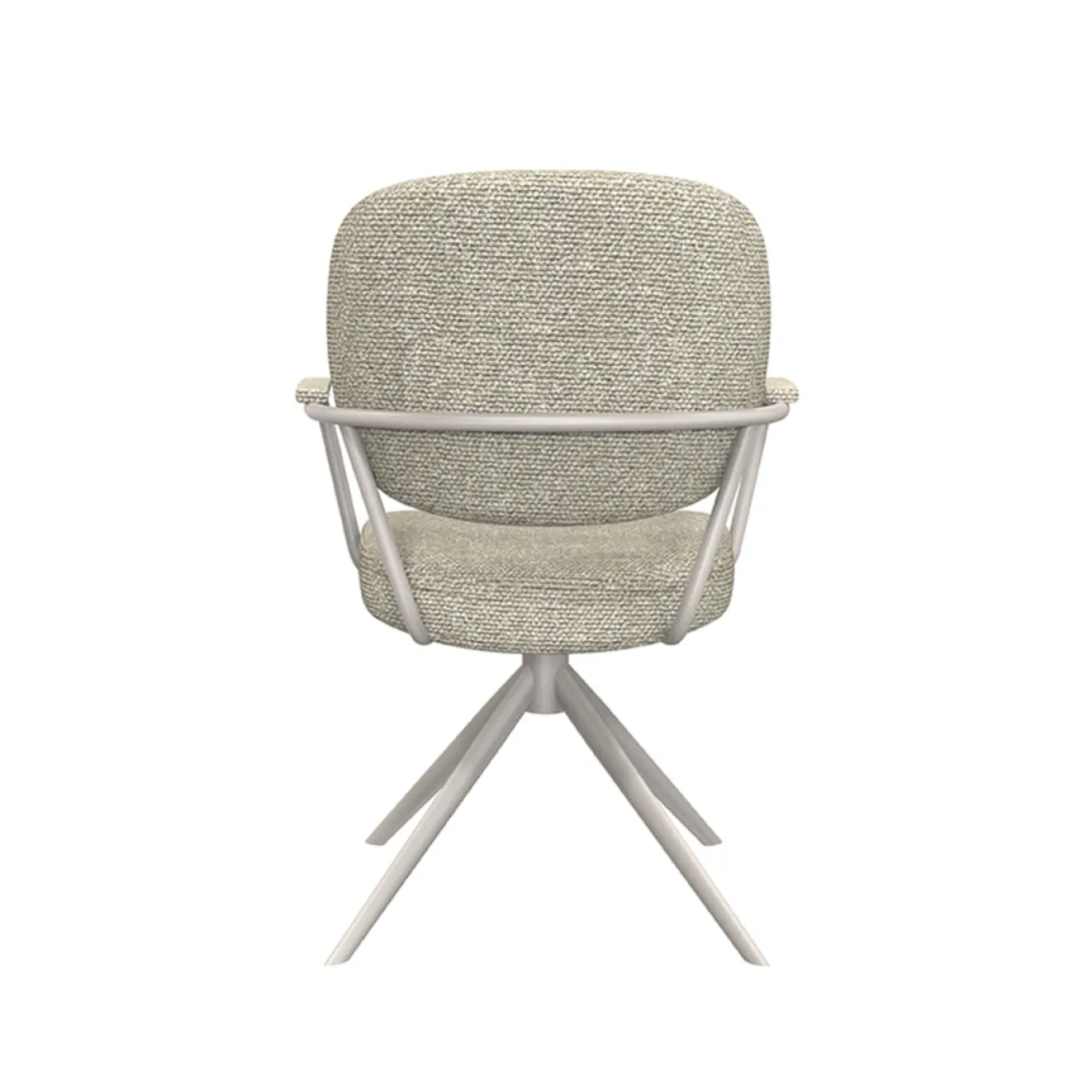 LABEL51 Eetkamerstoel Basel Bouclé Naturel/Taupe