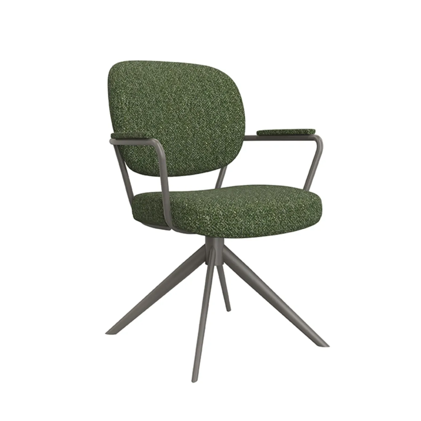 LABEL51 Eetkamerstoel Basel Bouclé Forest